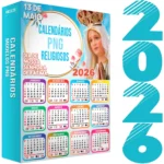 Pack Calendários 2026 Religiosos Santos Católicos