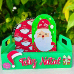 Caixa Cenário Papai Noel