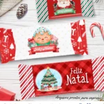 Embalagem Chocolate Natal - arquivo digital