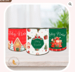 Rótulo para tubo lata – Natal