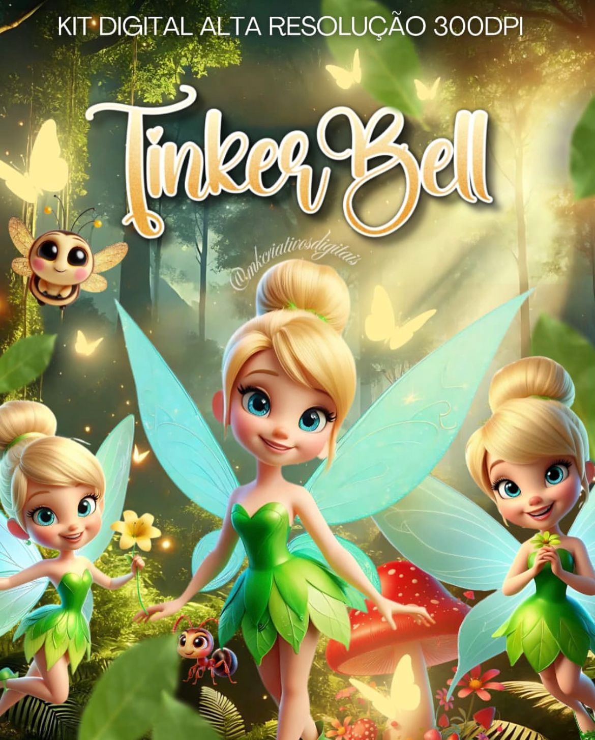 TINKER BELL KIT DIGITAL TINKER BELL BABY - Imagem 1