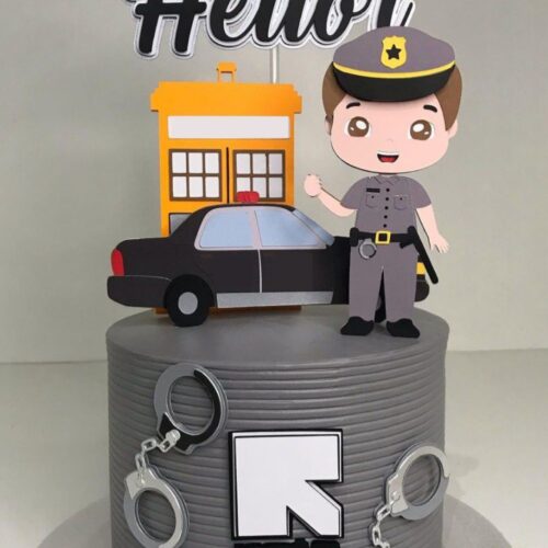 Arquivo de Corte Topo de Bolo POLICIAL