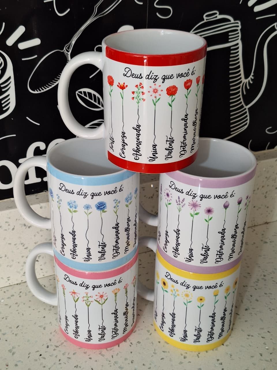 Todas-Juntas-1 Arquivo Digital – COMBO Deus diz que você é… TODAS AS 5 VERSÕES DE CORES - Imagem 1