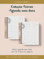 Agenda Sem Data Coleção Astros Wire-o