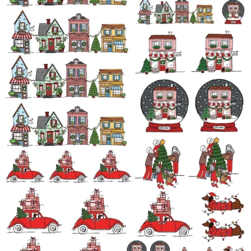 Arquivo Digital DTF UV Misto Natal parte 2 ( A4)