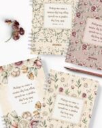 Arquivo Kit 7 Capas e Miolo Pautado Coleção Floral Romântico - Imagem 3