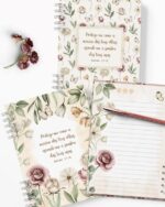 Arquivo Kit 7 Capas e Miolo Pautado Coleção Floral Romântico - Imagem 7