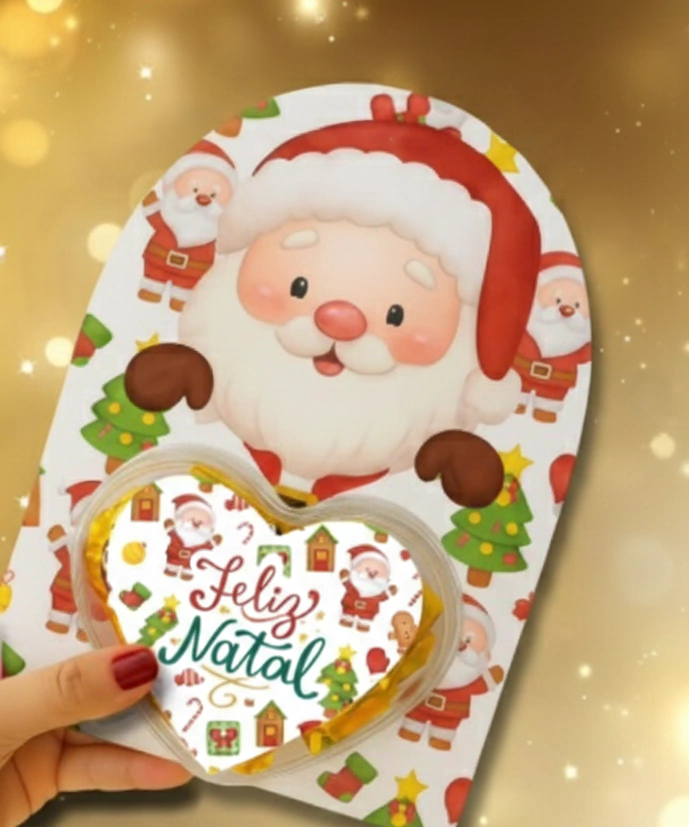 Arquivo Digital Cartão Gigante Blister Coração - Imagem 1