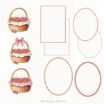 Cerejinhas e laços - Kit Digital - Imagem 4