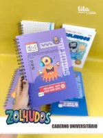 Escolar 2026 - Combão Encadernação Menina e Menino - Imagem 23