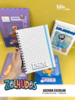 Escolar 2026 - Combão Encadernação Menina e Menino - Imagem 17