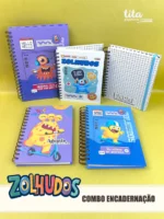 Escolar 2026 - Combão Encadernação Menina e Menino - Imagem 31