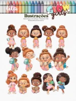 Escolar 2026 - Combão Ilustrações Menina e Menino - Imagem 15