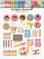 Escolar 2026 - Combão Ilustrações Menina e Menino - Imagem 8