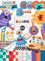 Escolar 2026 - Combão Ilustrações Menina e Menino - Imagem 12