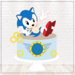 Arquivo de Corte Topo de Bolo Sonic