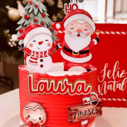 Arquivo de Corte Topo de Bolo Natal