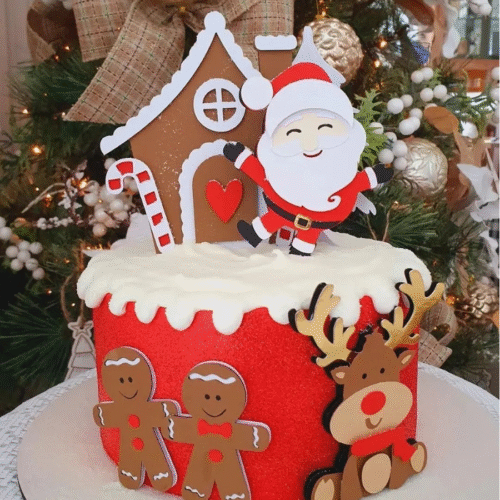 Arquivo de Corte Topo de Bolo Natal