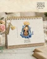 PDF Calendário de mesa Santinhos A5 horizontal 2026 + 12 Capas - Imagem 11