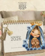 PDF Kit extra com 12 Capas para calendário de mesa A5 2026 santinhos - Imagem 2