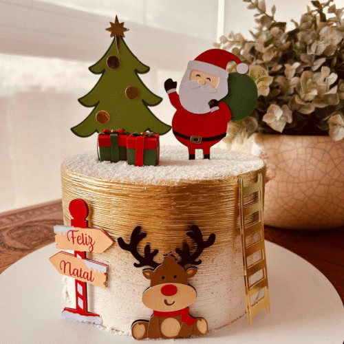 Arquivo de Corte Topo de Bolo Natal