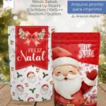 Kit Rótulo Ziplock Querido Papai Noel