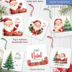 Arquivo Natal Tag Quadrada