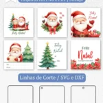 Arquivo Natal Tag Quadrada - Imagem 2