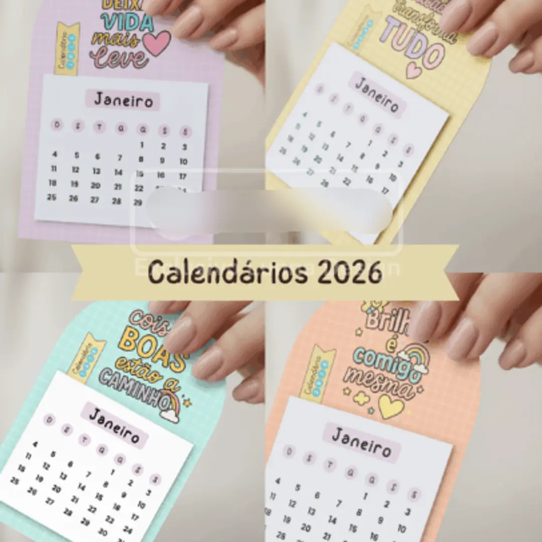 1079 Calendário Fofo Frases Motivacionais - Imagem 1