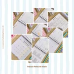 Agenda Escolar 2026 – Azul com amarelo (Mini quadrada) – 1 e 2DPP - Imagem 3