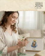 PDF Calendário de mesa Santinhos A5 horizontal 2026 + 12 Capas - Imagem 2