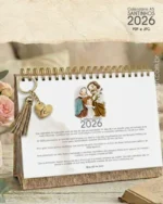 PDF Calendário de mesa Santinhos A5 horizontal 2026 + 12 Capas - Imagem 6