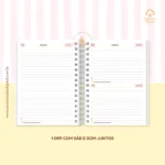 Agenda Escolar 2026 – Rosa com amarelo (A5) – 1 e 2DPP - Imagem 5