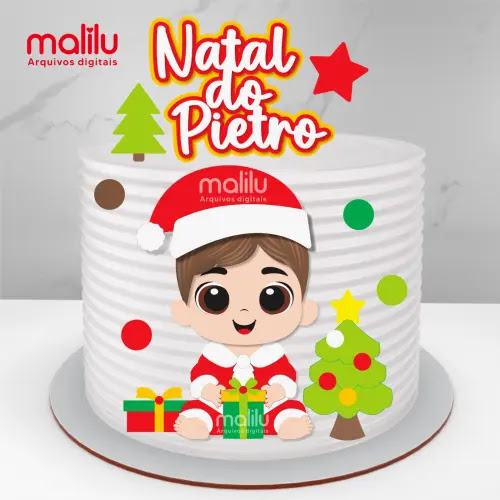 Arquivo de corte Topo de Bolo Natal