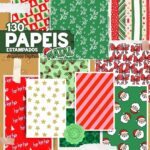 Kit Digital Papéis Estampados Natal - Imagem 2