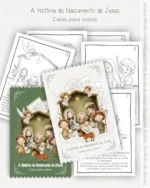 Kit Pronto para Imprimir: Cards A6 A História do Nascimento de Jesus - Imagem 2