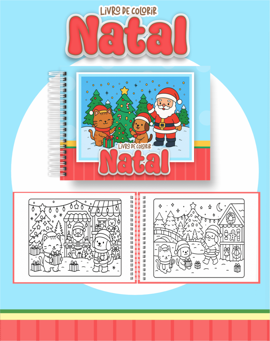 Livro de Colorir NATAL FOFO - Drive da Cris