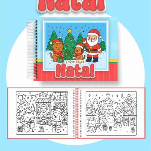 Livro de Colorir NATAL FOFO