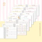 Agenda Escolar 2026 – Rosa com amarelo (Mini quadrada) – 1 e 2DPP - Imagem 2