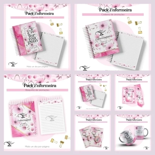 PACK ENCADERNAÇÃO ENFERMEIRA (arquivo digital)