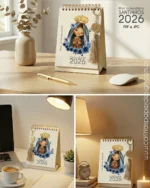 Mini Calendário de mesa A6 Santinhos PDF - Imagem 7