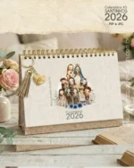 PDF Calendário de mesa Santinhos A5 horizontal 2026 + 12 Capas - Imagem 9