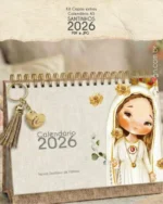 PDF Kit extra com 12 Capas para calendário de mesa A5 2026 santinhos - Imagem 5