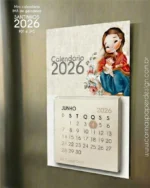 Calendário mini Imã de geladeira Santinhos 2026 - Imagem 4