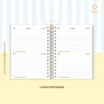 Agenda Escolar 2026 – Azul com amarelo (A5) – 1 e 2DPP - Imagem 4