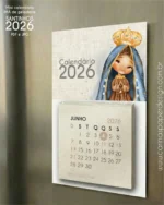 Calendário mini Imã de geladeira Santinhos 2026 - Imagem 7