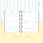 Agenda Escolar 2026 – Azul com amarelo (A5) – 1 e 2DPP - Imagem 2