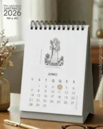 Mini Calendário de mesa A6 Santinhos Versão Masculina PDF - Imagem 3