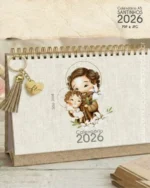 PDF Calendário de mesa Santinhos A5 horizontal 2026 + 12 Capas - Imagem 4