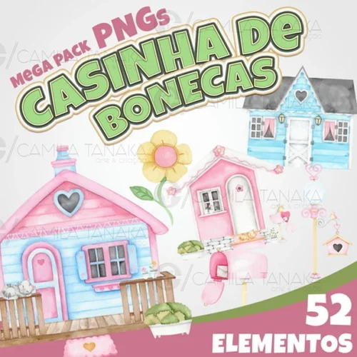 Kit digital Casinha de Bonecas